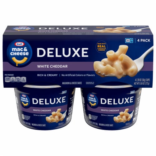 Kraft Deluxe White Cheddar Macaroni & Cheese Dinner Perspective: front
