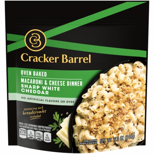 Cracker Barrel Oven Baked Sharp White Cheddar Macaroni & Cheese Dinner