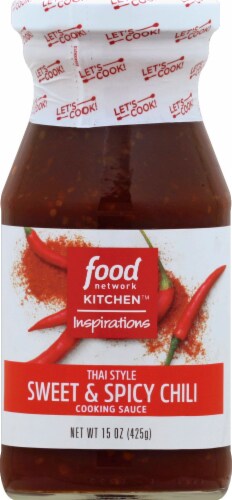 Food Network Sweet & Spicy Chili Cooking Sauce Perspective: front