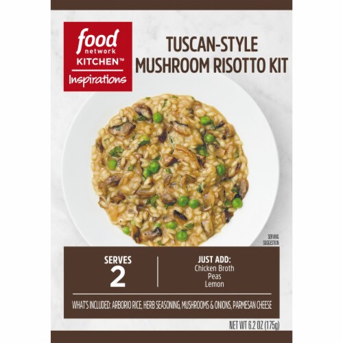 Food Network Kitchen Inspirations Tuscan-Style Mushroom Risotto Meal Kit Perspective: front