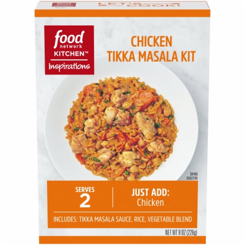 Food Network Kitchen Inspirations Chicken Tikka Masala Meal Kit, Box Perspective: front