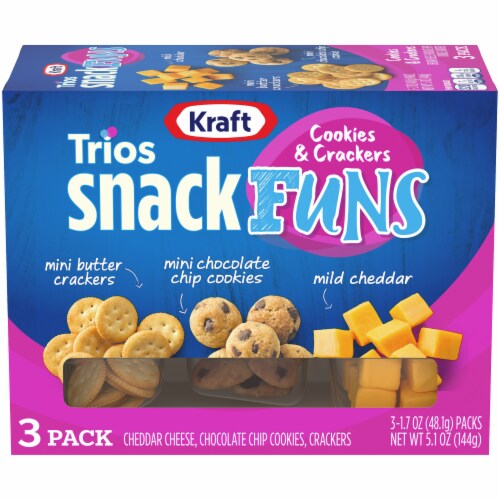 Kraft Trios SnackFuns Cookies & Crackers Perspective: front