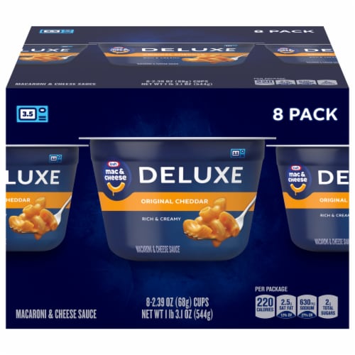 Kraft Deluxe Macaroni & Cheese Dinner Cups Perspective: front