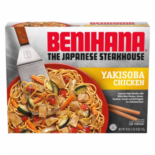 Benihana The Japanese Steakhouse Yakisoba Chicken Frozen Meal Perspective: front