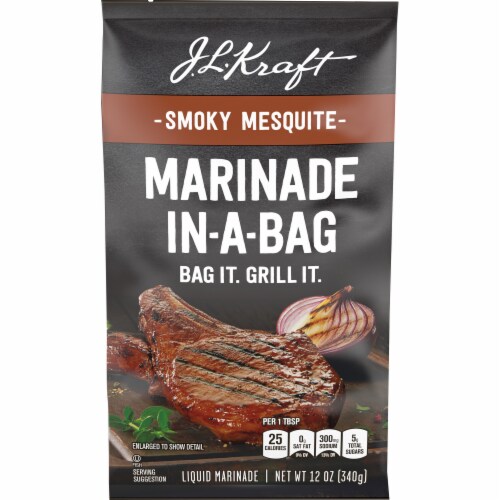 Kraft Smoky Mesquite Marinade In-A-Bag Perspective: front