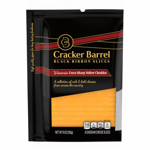 Cracker Barrel Black Ribbon Slices Wisconsin Extra Sharp