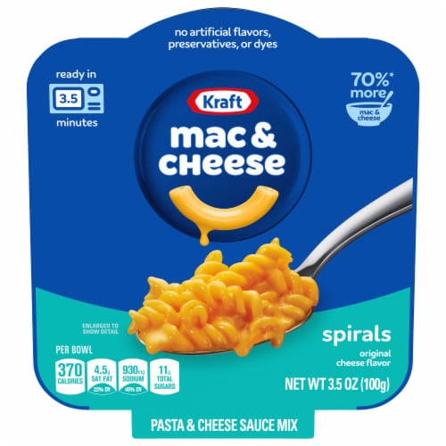 Kraft Original Spirals Macaroni & Cheese Big Bowl Dinner Perspective: front