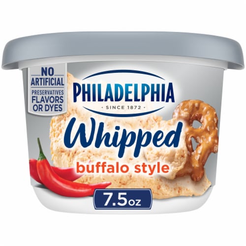 Philadelphia Buffalo Style Whipped Cream Cheese Spread Perspective: front