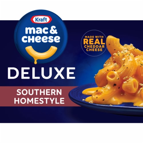 Kraft Deluxe Southern Homestyle Mac & Cheese Macaroni and Cheese Dinner Perspective: front