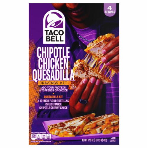 Taco Bell® Chipotle Chicken Quesadilla Meal Kit Perspective: front