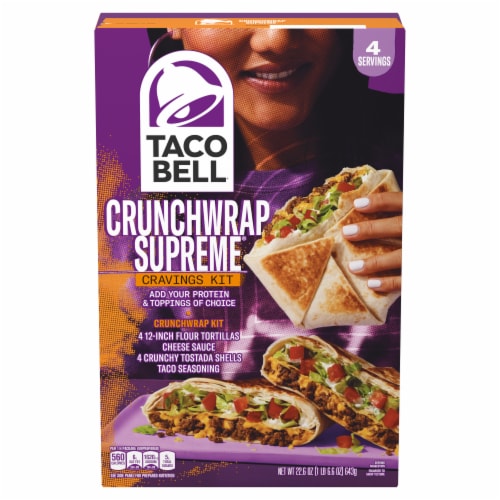 Taco Bell Crunchwrap Supreme Meal Kit Perspective: front