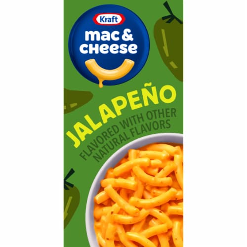 Kraft Jalapeno Flavored with Other Natural Flavors Mac & Cheese Macaroni and Cheese Dinner Perspective: front