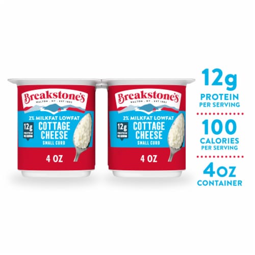 Breakstone’s Small Curd 2% Milkfat Low Fat Cottage Cheese Cups