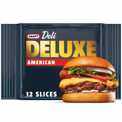 Kraft Deli Deluxe American Sliced Cheese Perspective: front