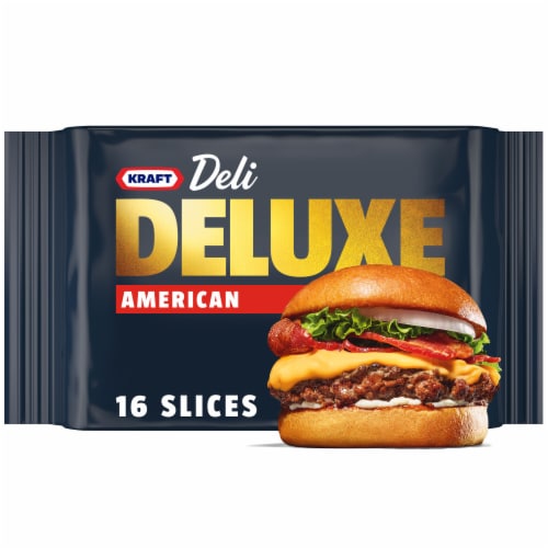 Kraft Deli Deluxe American Cheese Slices Perspective: front