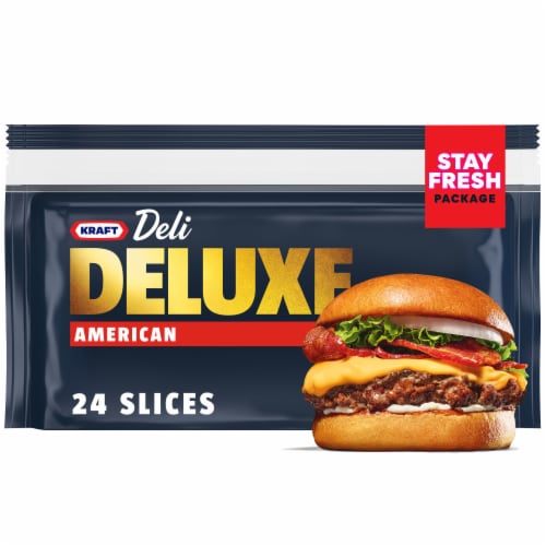 Kraft Deli Deluxe American Sliced Cheese Perspective: front