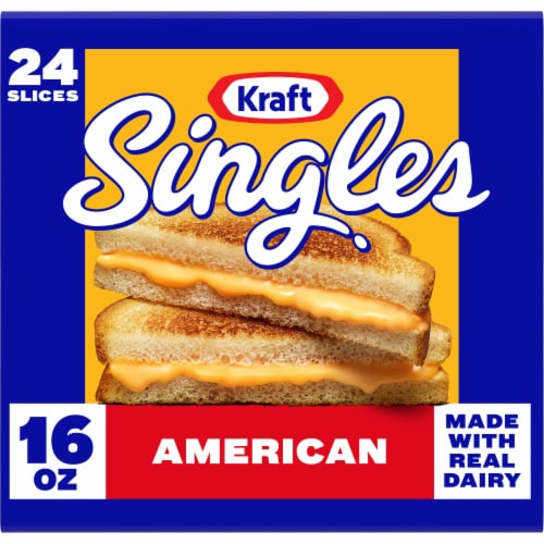 Kraft Singles American Cheese Slices Perspective: front