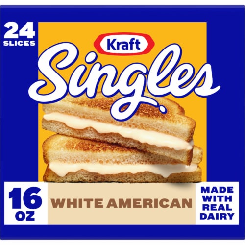 Kraft Singles White American Slices, Pack Perspective: front