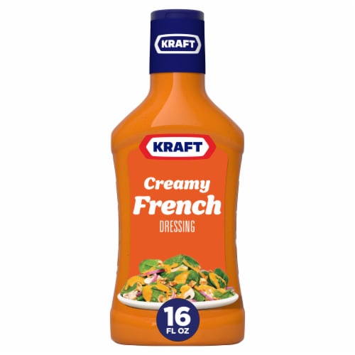Kraft Creamy French Salad Dressing Perspective: front