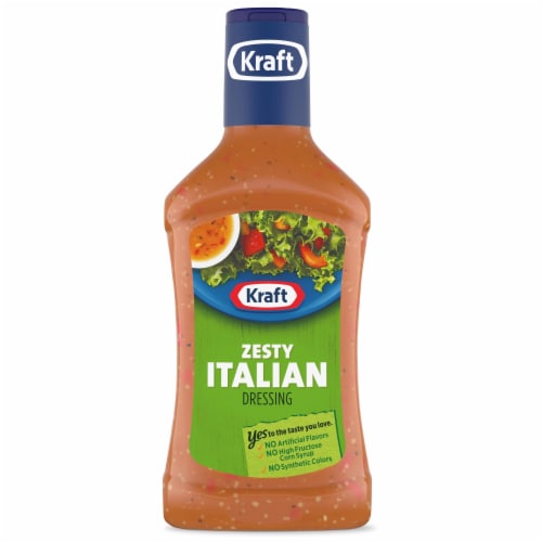 Kraft Zesty Italian Salad Dressing Perspective: front