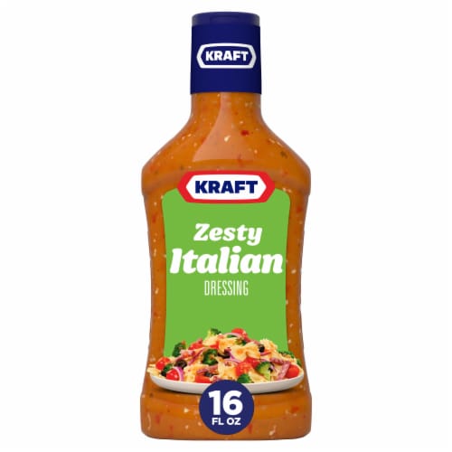 Kraft Zesty Italian Salad Dressing Perspective: front