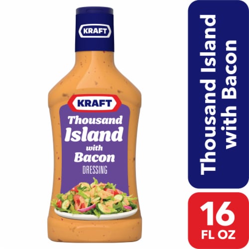 Kraft Thousand Island with Bacon Salad Dressing Perspective: front