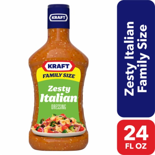 Kraft Zesty Italian Salad Dressing Perspective: front