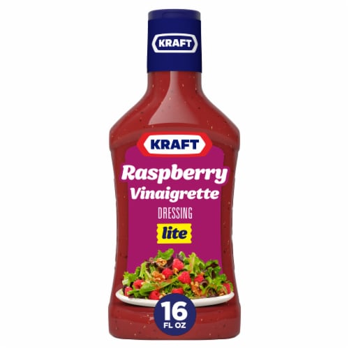 Kraft Light Raspberry Vinaigrette Salad Dressing Perspective: front