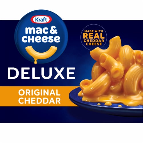 Kraft Deluxe Original Cheddar Mac N Cheese Macaroni and Cheese Dinner, 14  oz - Kroger