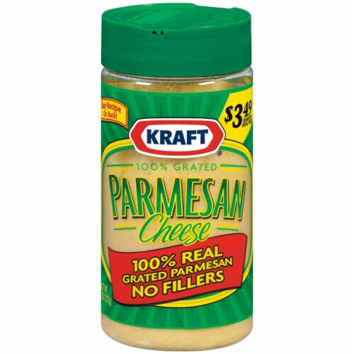 Kraft Grated Parmesan Cheese Perspective: front