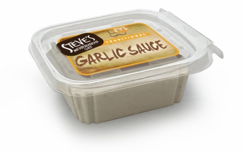 Steve's Mediterranean Chef Traditional Garlic Mediterranean Sauce 10 oz Perspective: front