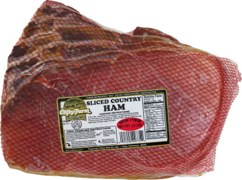 Clifty Farm Sliced Country Ham (Limit 2 at Sale Retail) Perspective: front