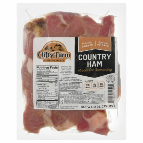 Clifty Farm Country Ham Pieces Perspective: front