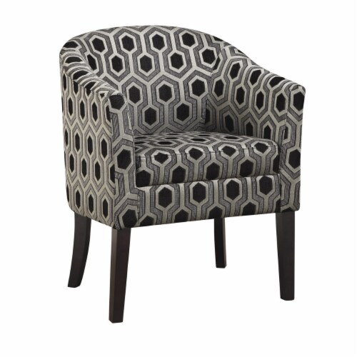 Gray patterned accent chair cheap