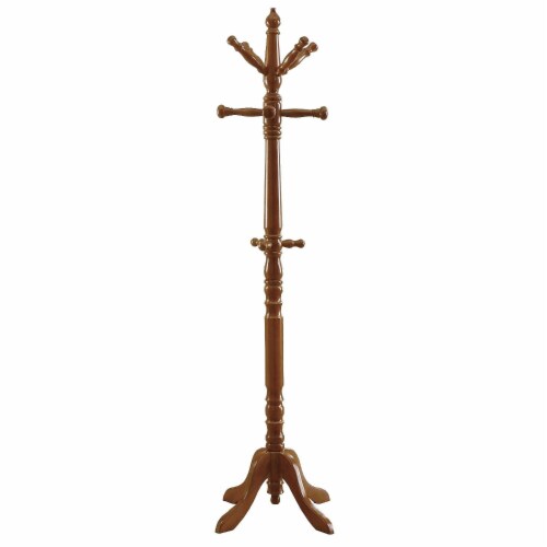 Monarch Specialties Inc. Monarch Traditional Solid Wood Coat Rack Oak I 2012 1 Fred Meyer