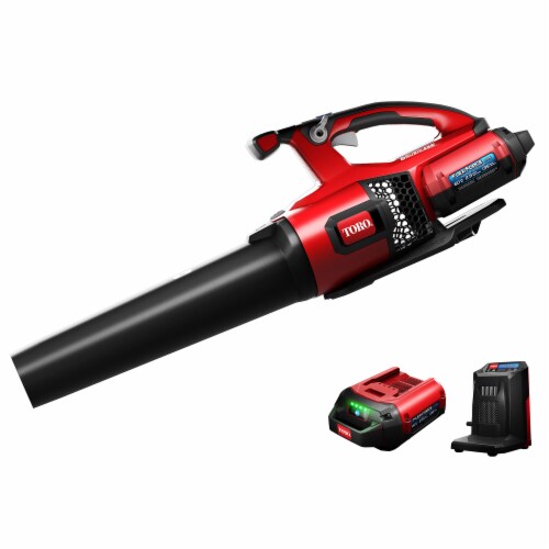 Toro 60 Volt Brushless Cordless Leaf Blower with 2.5 Ah Battery and Charger Perspective: front