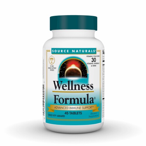 Source Naturals Wellness Formula Immune Support Tablets Perspective: front