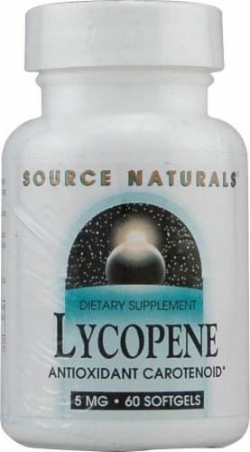 Source Naturals Lycopene Capsules 5mg Perspective: front
