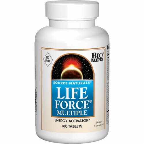 Source Naturals  Life Force™ Multiple No Iron Perspective: front