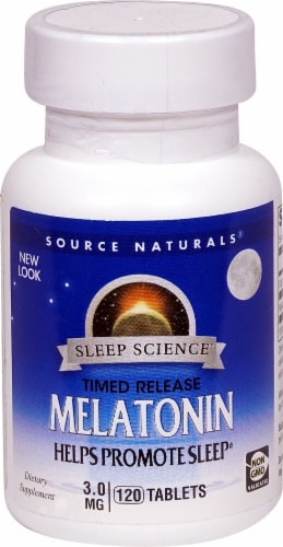 Source Naturals Melatonin Timed Release Perspective: front