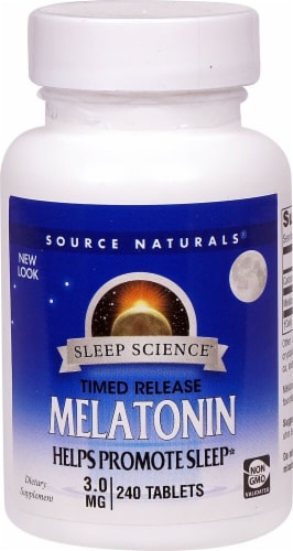 Source Naturals  Melatonin Timed Release Perspective: front