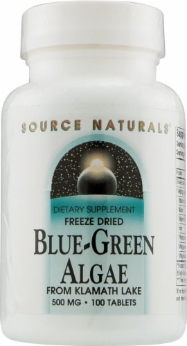 Source Naturals  Freeze Dried Blue-Green Algae From Klamath Lake Perspective: front
