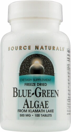 Source Naturals  Freeze Dried Blue-Green Algae From Klamath Lake Perspective: front