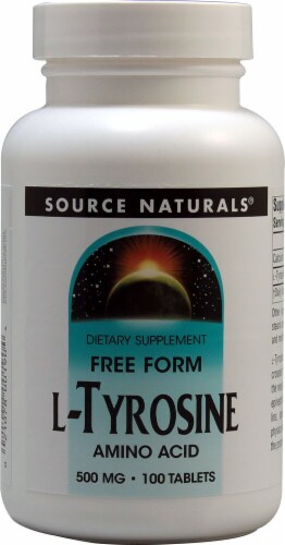 Source Naturals  Free Form L-Tyrosine Perspective: front