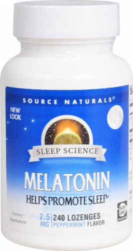 Source Naturals  Melatonin Sublingual   Peppermint Perspective: front