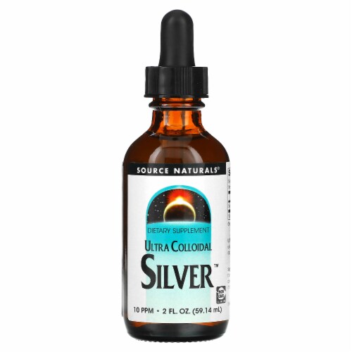 Source Naturals Ultra Colloidal Silver Liquid Perspective: front