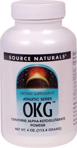 Source Naturals  Athletic Series OKG™ Ornithine Alpha-Ketoglutarate Powder Perspective: front