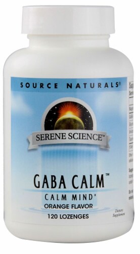 Source Naturals  Serene Science™ GABA Calm™   Orange Perspective: front
