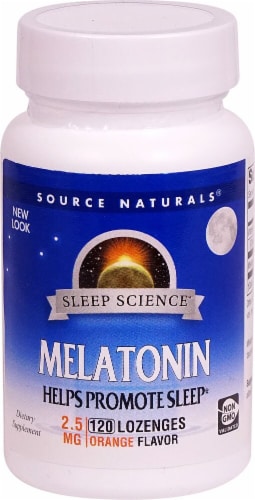 Source Naturals  Melatonin   Orange Perspective: front