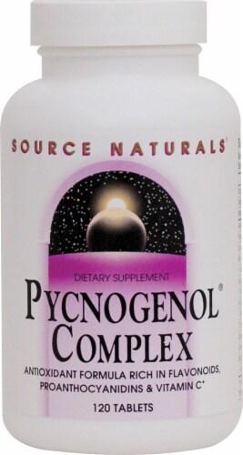 Source Naturals Pycnogenol Complex Tablets 120 Count Perspective: front